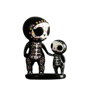 Figurines Squelettes Décoratives Style Dia de los Muertos Modèle 3