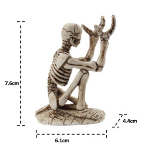 Dimensions de la Figurine Tête de Mort Squelette Porte-stylo créatif