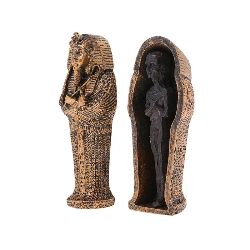 Figurine Sarcophage de Pharaon avec Momie - Modèle 1