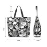 Dimensions Sac Fourre-Tout Gothique Têtes de Mort et Roses en Noir et Blanc