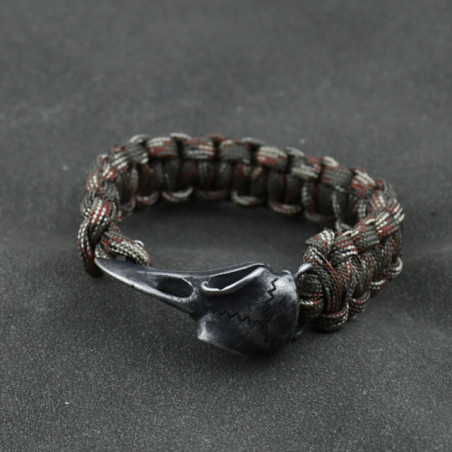 Bracelet Viking Corbeaux d'Odin Hugin et Munin Acier Inoxydable Modèle 1