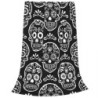 Plaid tête de mort crâne noir Santa Muerteen flanelle