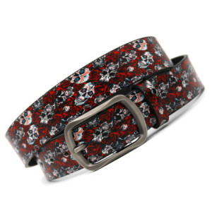 Détails de la Ceinture Tête de Mort Floral Skull Elegance