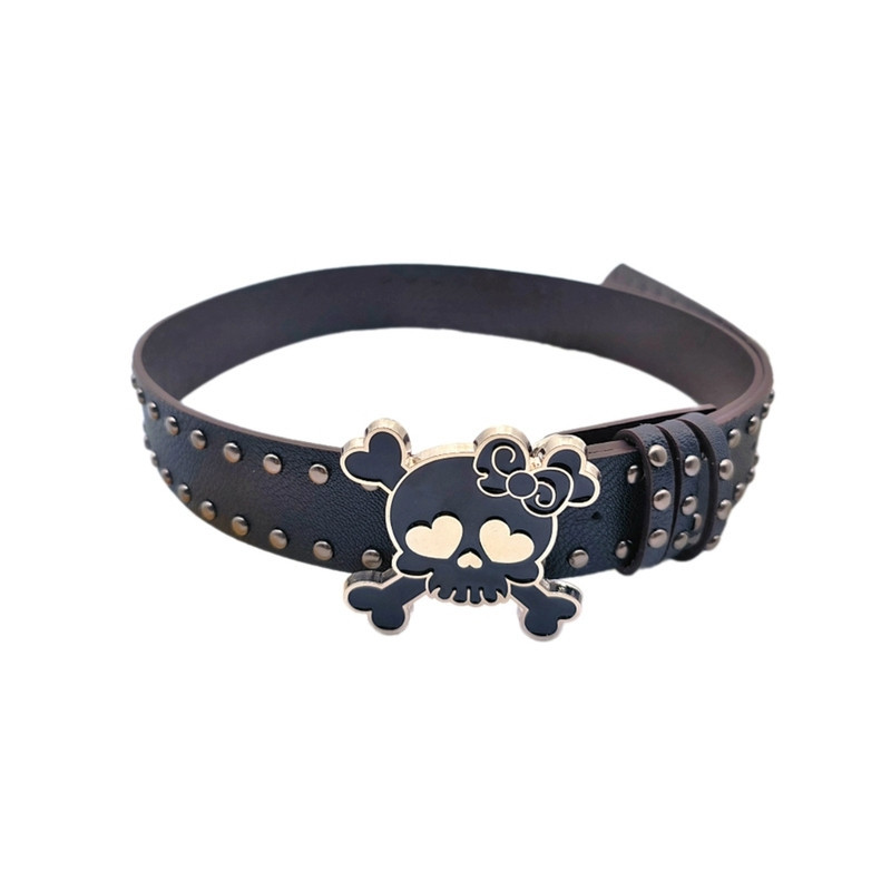 Ceinture Tête de Mort  Charm Skull Color Pop Modèle Noir