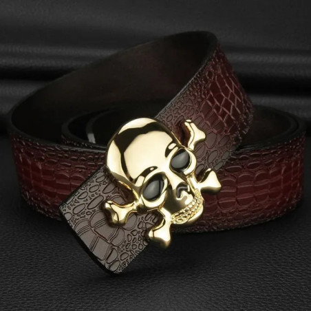 Ceinture Tête de Mort Dark Elegance Skull Couleur Modèle 2
