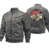 Veste Bombers Motard Café Racer Couleur Gris