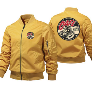 Veste Bombers Motard Café Racer Couleur Jaune