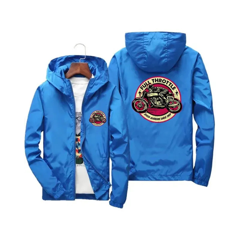 Veste Coupe-Vente Motard Full Throttle Couleur Bleu