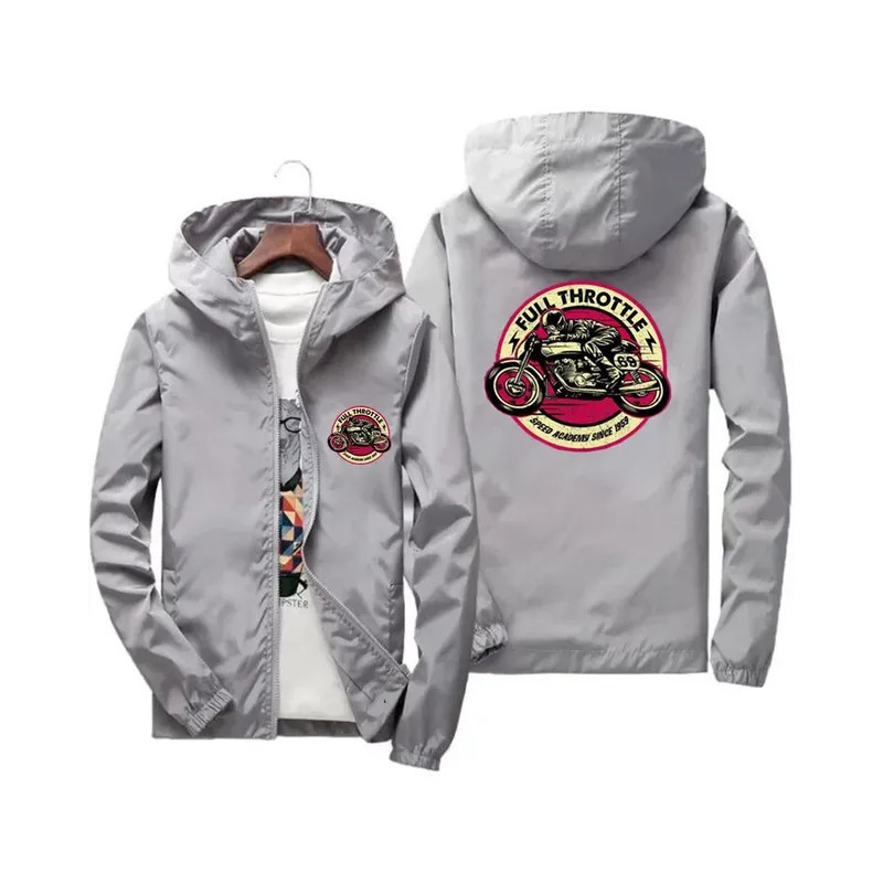 Veste Coupe-Vente Motard Full Throttle Couleur Gris