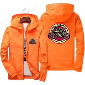 Veste Coupe-Vente Motard Full Throttle Couleur Orange