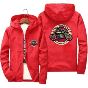 Veste Coupe-Vente Motard Full Throttle Couleur Rouge