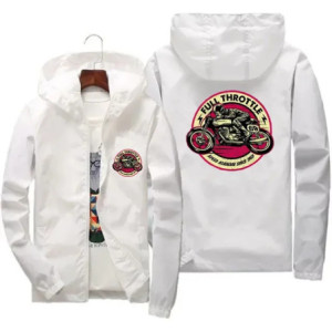 Veste Coupe-Vente Motard Full Throttle Couleur Blanc