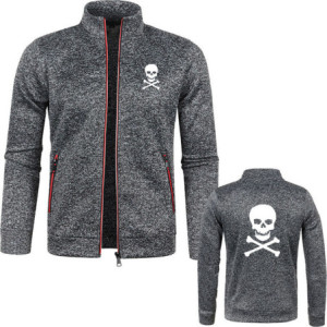 Veste Pirates Jolly Roger - Édition Tête de Mort Classique Couleur Gris Foncé