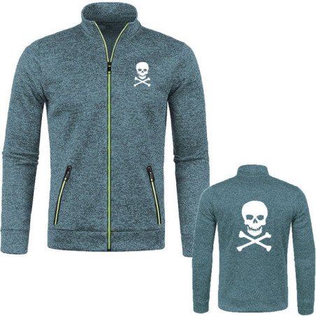 Veste Pirates Jolly Roger - Édition Tête de Mort Classique Couleur Bleu Ciel