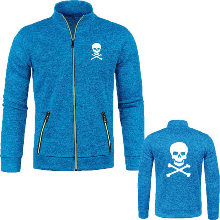 Veste Pirates Jolly Roger - Édition Tête de Mort Classique Couleur Bleu