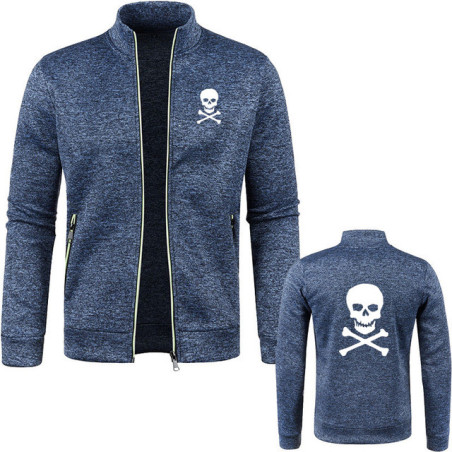 Veste Pirates Jolly Roger - Édition Tête de Mort Classique Couleur Bleu Marine