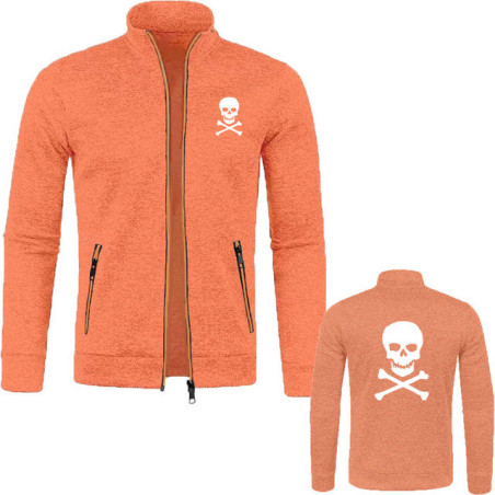 Veste Pirates Jolly Roger - Édition Tête de Mort Classique Couleur Orange