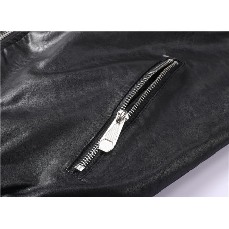 Poches Blouson Moto Tête de Mort Skull Brillant
