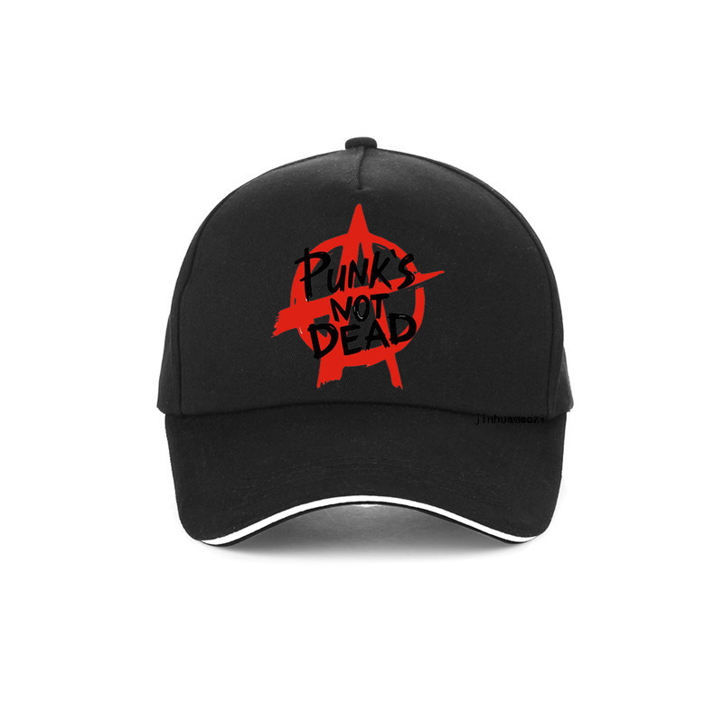 Casquette Punk Rock Anarchie Punk Is Not Dead Couleur Noir