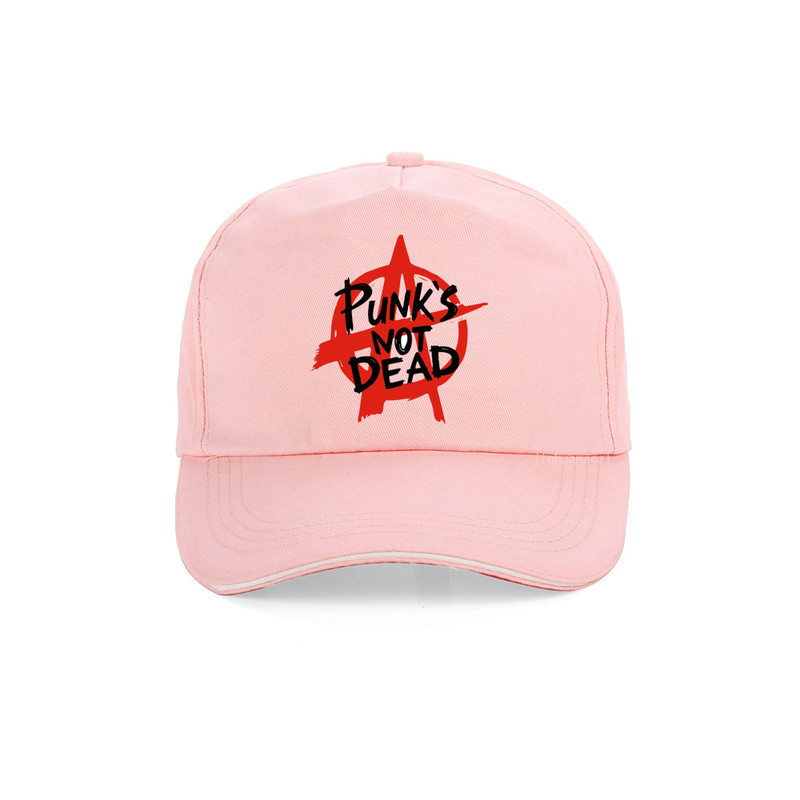 Casquette Punk Rock Anarchie Punk Is Not Dead Couleur Rose