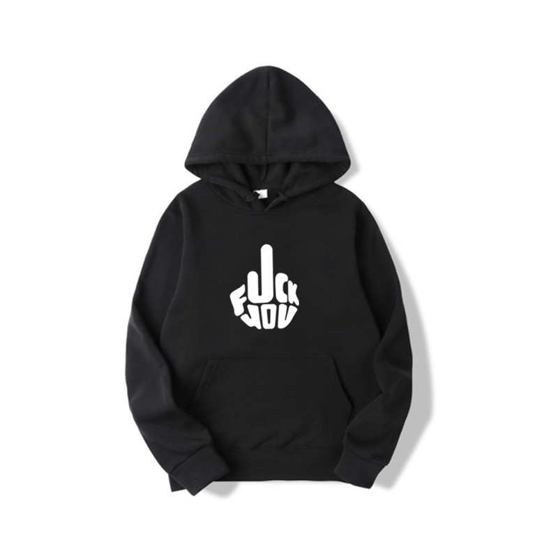 SweatShirt avec Motif Fuck You Couleur Noir