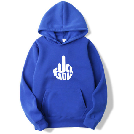 SweatShirt avec Motif Fuck You Couleur Bleu