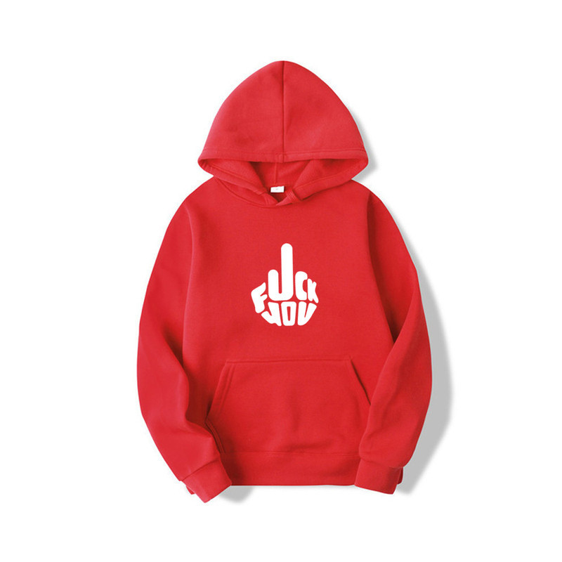SweatShirt avec Motif Fuck You Couleur Rouge