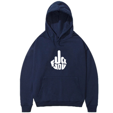 SweatShirt avec Motif Fuck You Couleur Bleu Marine