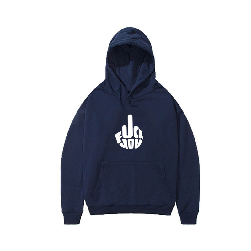 SweatShirt avec Motif Fuck You Couleur Bleu Marine