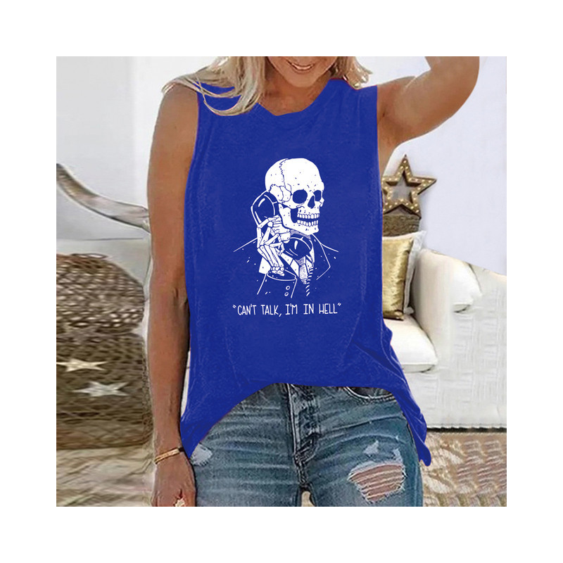 T-shirt Tête de Mort "Can't Talk
