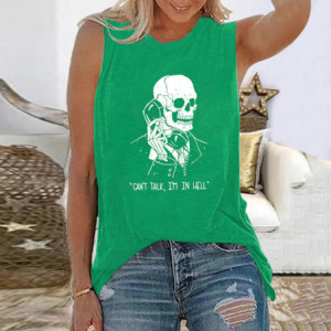 T-shirt Tête de Mort "Can't Talk
