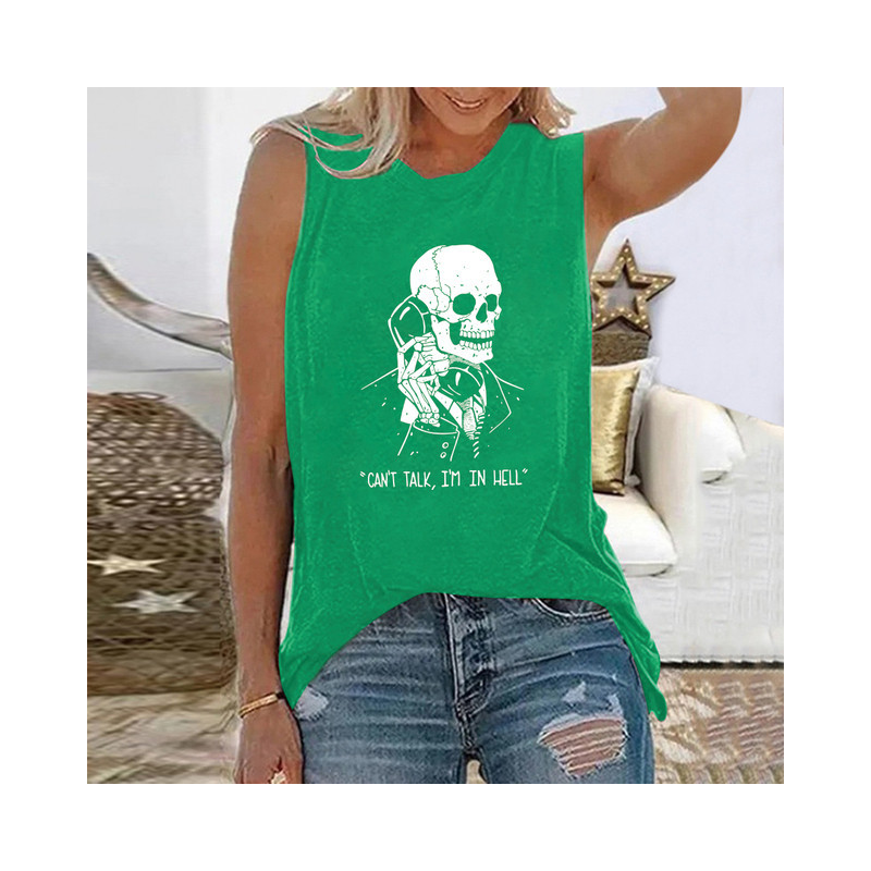 T-shirt Tête de Mort "Can't Talk