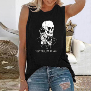 T-shirt Tête de Mort "Can't Talk