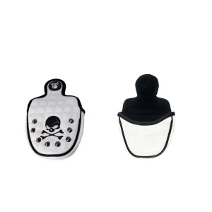 Couvre-Putter Tête de Mort Pirate Skull & Spikes - Modèle Blanc