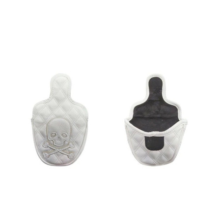 Couvre-Putter Tête de Mort Pirate Jolly Rogers Couleur Blanc