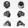 Détails complets de la Bague Tête de Mort Crânes Creusés Skull Goth