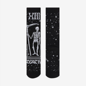 Chaussettes Tête de Mort Gothique Design "La Faucheuse" de la Mort