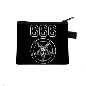 Porte-Monnaie Gothique Baphomet Pentagramme 666