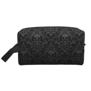 Trousse Tête de Mort Design Gothique Victorien Fourre-tout Trousse de Toilette 