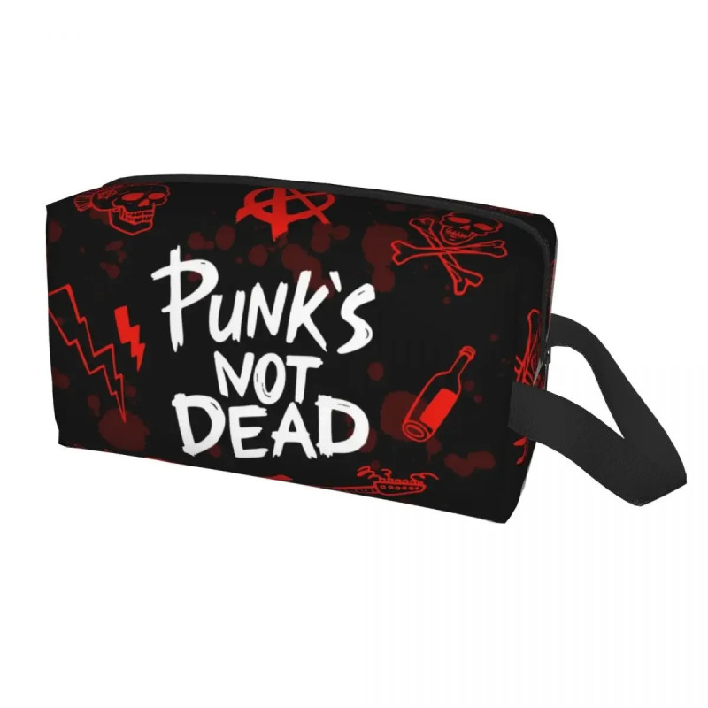 Trousse de Toilette Tête de Mort Anachie Punk Is Not Dead