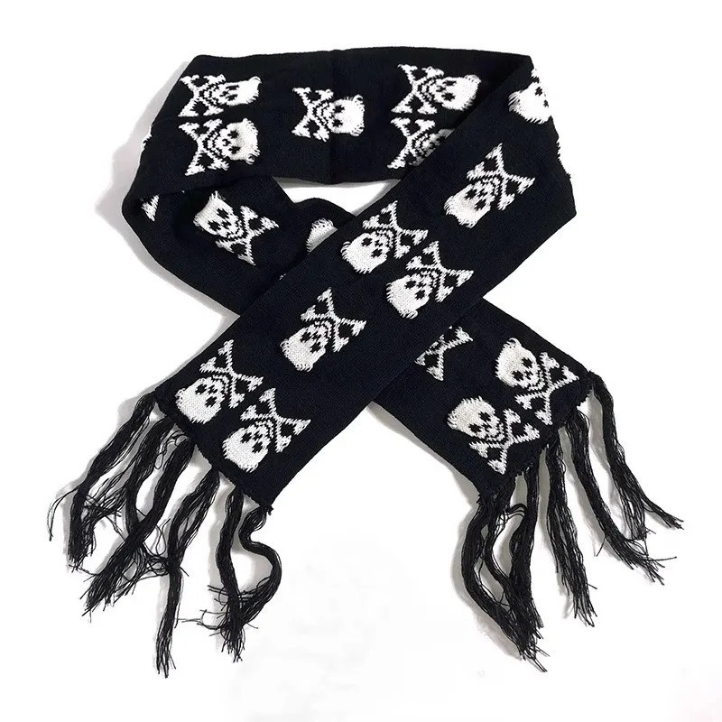 Écharpe Tête de Mort Punk Rock | 3 Designs Uniques