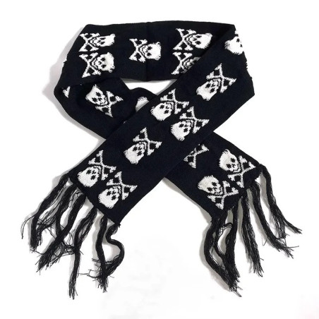 Écharpe Tête de Mort Punk Rock | 3 Designs Uniques