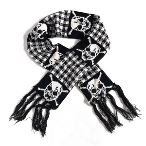 Écharpe Tête de Mort Punk Rock | 3 Designs Uniques