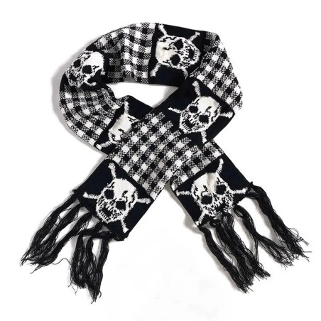 Écharpe Tête de Mort Punk Rock | 3 Designs Uniques
