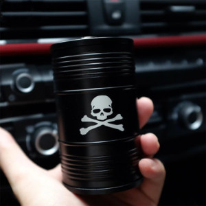 Cendrier Tête de Mort Skull Pirates Design Baril  Noir
