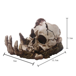 les dimensions Cendrier Tête de Mort Grand Crâne Gothique