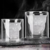 Lot de 4 à 30 tasses transparentes avec tête de mort - 25ML