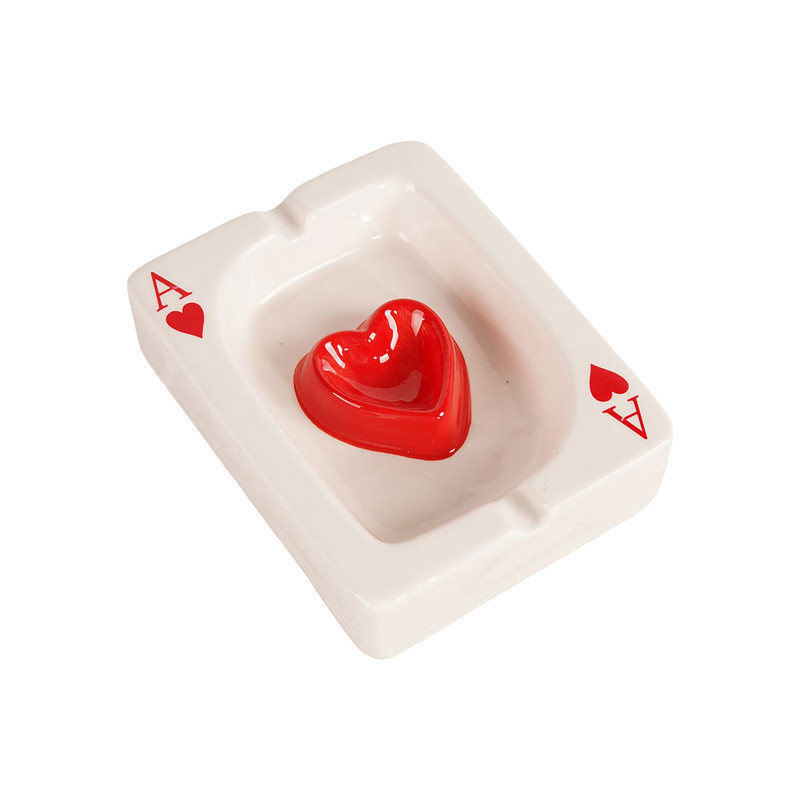 Cendrier Jeux de Cartes en porcelaine Modele 2