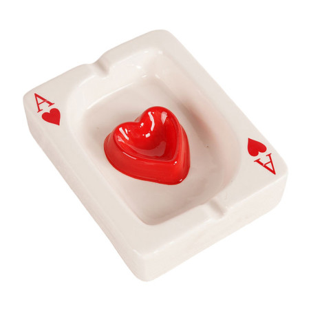 Cendrier Jeux de Cartes en porcelaine Modele 2