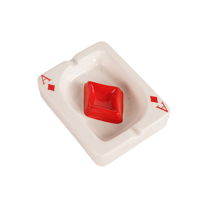 Cendrier Jeux de Cartes en porcelaine Modele 4